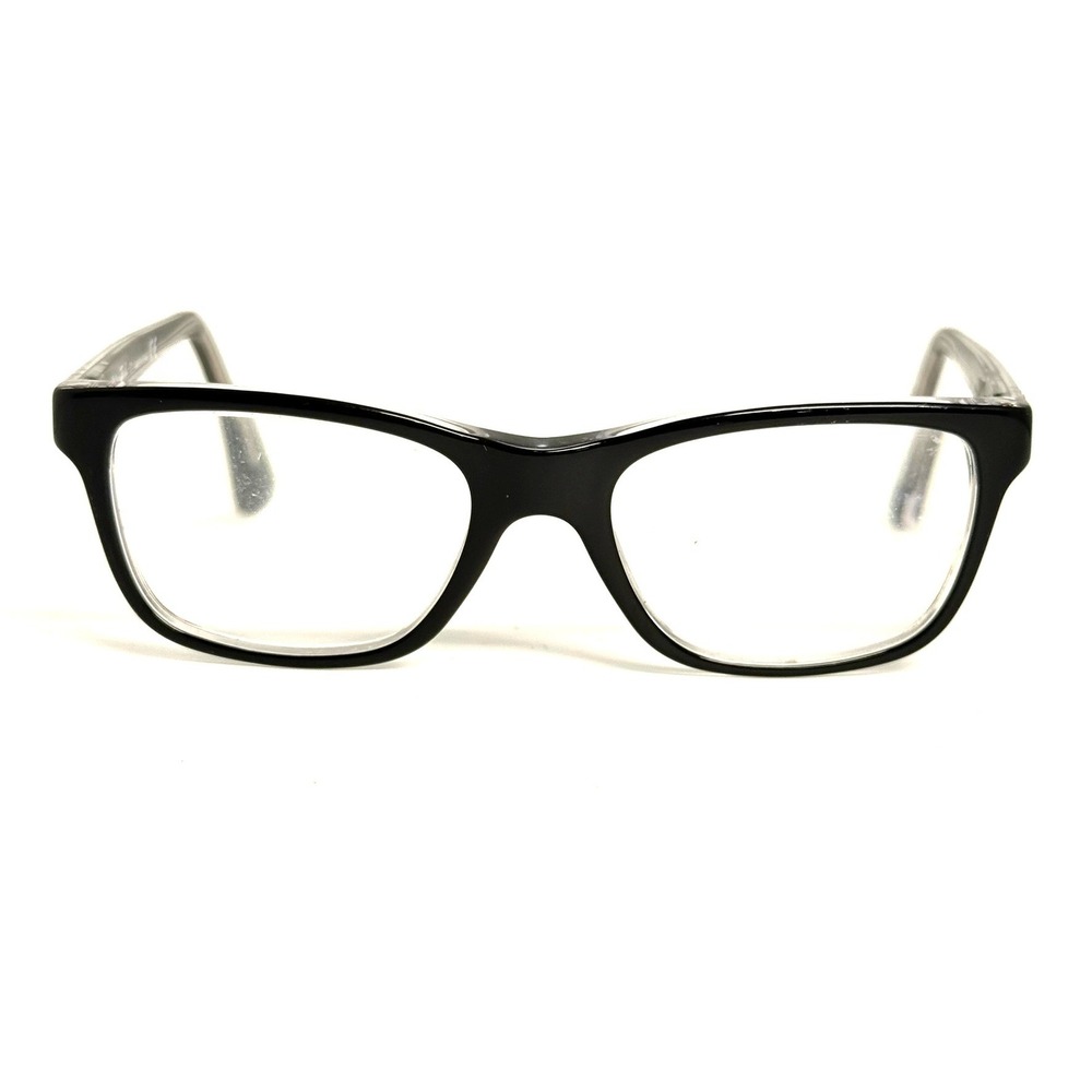 Ray-Ban RB 1536 3529 Black Clear Rectangular Eyeglass Frames 46-16-125